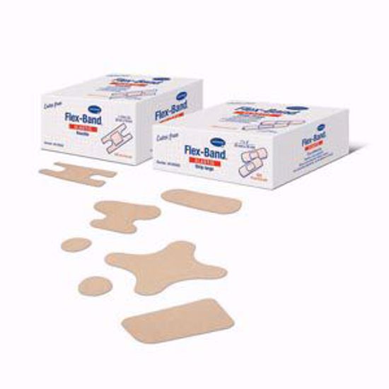 Picture of HARTMANN USA FLEX-BAND® FABRIC ADHESIVE BANDAGES 4-Wing Bandage, 3" X 3", 50/Bx, 24 Bx/Cs