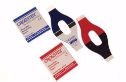Picture of CROSSTEX ARTICULATING PAPER Articulating Paper, Horseshoe, Red/ Blue, 12 Sheets/Bk, 6 Bk/Bx