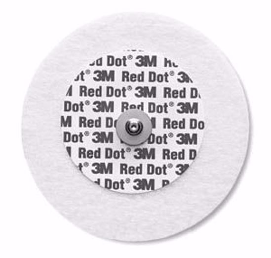 Picture of 3M™ RED DOT™ MONITORING ELECTRODES WITH MICROPORE™ TAPE BACKING Monitoring Electrode With Abrader, 6Cm Dia, 50/Bg, 20 Bg/Cs (US Only)