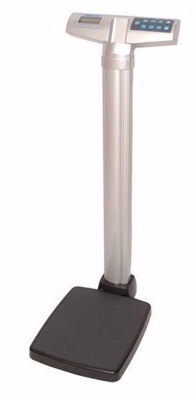 Picture of HEALTH O METER PROFESSIONAL DIGITAL SCALE Digital Scale, Eye Level, 600 Lb/272 Kg Capacity, 24" - 84" (60Cm-213Cm) Height Rod, Platform 14¼" X 14¼" X 2 5/8"", 120V Adapter (Included) Or (6) C-Cell Batteries (Not Included) (DROP SHIP ONLY)