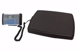 Picture of HEALTH O METER PROFESSIONAL REMOTE DISPLAY DIGITAL SCALE Digital Scale, Heavy Duty, Remote Display, Capacity: 600 Lb/272Kg , Resolution 0.2 Lb/0.1Kg, Platform Dimension: 14¼"W X 14¼"D X 2 5/8" H, 120V Adapter (Included) Or (6) C-Cell Batteries (Not Included), Optional Wall Mounted Height Rod (PORTROD), 1" LCD Display, EMR Connectivity Via USB (DROP SHIP ONLY)