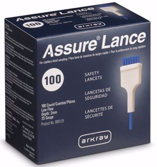 Picture of ARKRAY ASSURE® LANCE LOW FLOW LANCETS Low Flow 25G Lancets X 2Mm, 200/Bx