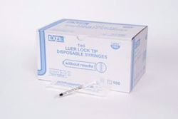 Picture of EXEL SYRINGE ONLY - STERILE Syringe Only, 1Ml, Luer Lock, 100/Bx, 10 Bx/Cs (60 Cs/Plt)
