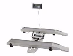 Picture of HEALTH O METER PROFESSIONAL PORTABLE WHEELCHAIR SCALE Digital Portable Ramp Scale, Capacity: 800 Lbs/363 Kg, Resolution: 0.2 Lb/0.1Kg, ¾" LCD Display, Rail Size 6"W X 40"D, Folds For Easy Portability, 120V Adapter (Included) Or (6) AA Batteries (Not Included) (DROP SHIP ONLY)