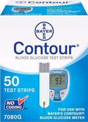 Picture of ASCENSIA CONTOUR® BLOOD GLUCOSE MONITORING SYSTEM Test Strips, (Contour 100S) For 9545 Meters, CLIA Waived, 100/Bx (Minimum Expiry Lead Is 90 Days)