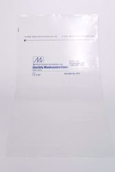 Picture of MEDEGEN STERILITY MAINTENANCE COVERS Cover, 16" X 30", Print/ Label Tear & Seal Instructions, 2.25 Mil, Clear/ Blue, LLDPE Film, Flat Pack, Heat-Seal Adhesive Strip, 250/Cs