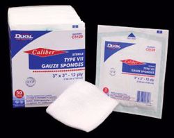 Picture of DUKAL CALIBER™ GAUZE SPONGES Gauze Sponge, Type VII, Non-Sterile, 2" X 2", 8-Ply, 200/Bg, 25 Bg/Cs