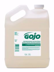 Picture of GOJO BULK POUR GALLON PRODUCTS Antimicrobial Lotion Soap, Gold, Pour Gallon, 4/Cs
