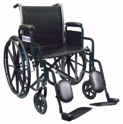 Picture of DRIVE MEDICAL WHEELCHAIR Wheelchair, 18" Detachable Desk Arm & Elevated Legrest