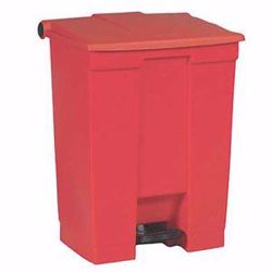 Picture of BUNZL/RUBBERMAID STEP-ON CONTAINER 6145 Step-On Waste Container, 18 Gallon, Red (DROP SHIP ONLY)
