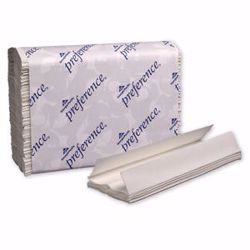 Picture of GEORGIA-PACIFIC PREFERENCE® TOWELS C-Fold Paper Towels, Paper Band, White, 10¼" X 13½" Sheets, 200 Ct/Pk, 12 Pk/Cs (40 Cs/Plt)