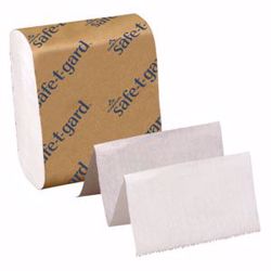 Picture of GEORGIA-PACIFIC SAFE-T-GARD™ DOOR TISSUE SHEETS Interfolded Tissue, White, 4" X 10" Sheets, 200 Sht/Pk, 40 Pk/Cs