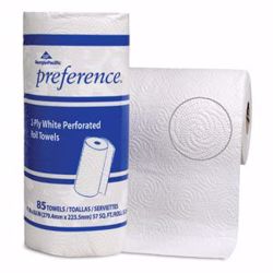 Picture of GEORGIA-PACIFIC PREFERENCE® PERFORATED ROLL TOWELS Jumbo Perforated Roll Towels,  White, 11" X 8.8" Sheets, 85 Sht/Rl, 30 Rl/Cs (24 Cs/Plt)