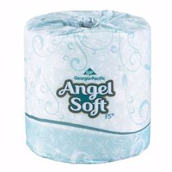 Picture of GEORGIA-PACIFIC ANGEL SOFT PS® PREMIUM EMBOSSED BATHROOM TISSUE Premium Embossed Bathroom Tissue, 2-Ply, White, 4" X 4.05", 450 Sht/Rl, 20 Rl/Cs
