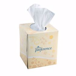 Picture of GEORGIA-PACIFIC PREFERENCE® FACIAL TISSUE Facial Tissue, Cube Box, White, 8¾" X 8.33", 100 Sht/Bx, 36 Bx/Cs