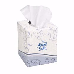 Picture of GEORGIA-PACIFIC ANGEL SOFT PS® PREMIUM FACIAL TISSUE Premium Facial Tissue, Cube Box, White, 7.65" X 8.85", 96 Sht/Bx, 36 Bx/Cs