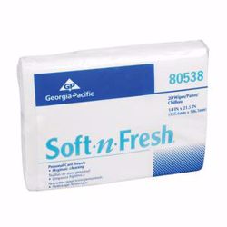 Picture of GEORGIA-PACIFIC SOFT-N-FRESH® PATIENT CARE DISPOSABLE TOWELS Patient Care Disposable Towels, White, 14" X 21½", 20/Pk, 16 Pk/Cs