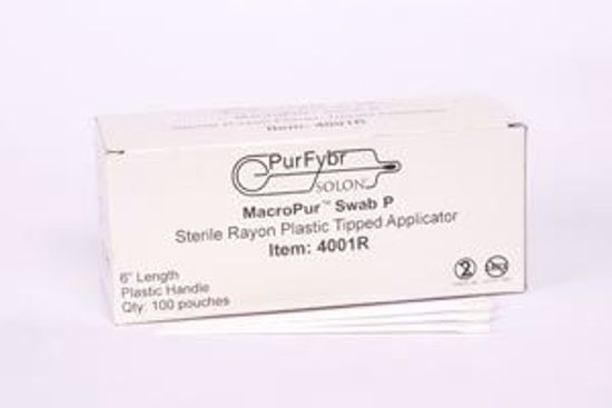 Picture of AMD MEDICOM SOLON RAYON-TIPPED SWAB Plastic Shaft Collection Swab, 6"L, Sterile, 1/Pk, 100 Pk/Bx, 10 Bx/Cs