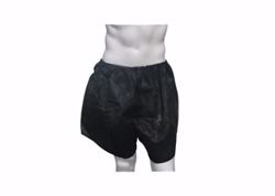 Picture of DUKAL SPA SUPPLY & SPA CARE PRODUCTS Boxers, Black, Small/ Medium, 1/Pk, 50 Pk/Cs