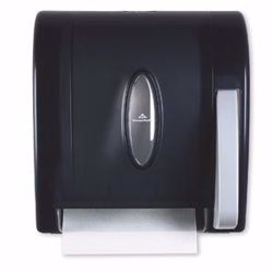 Picture of GEORGIA-PACIFIC VISTA® PAPER TOWEL DISPENSERS Vista® Translucent Smoke Hygienic Push Paddle Roll Paper Towel Dispenser, 12½"W X 10.60"D X 14¼"H, 1/Cs (DROP SHIP ONLY)