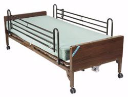 Picture of DRIVE MEDICAL ULTRA LIGHT PLUS SEMI-ELECTRIC BED Ultra Light Plus Semi Electric Bed, Full Length Side Rails (DROP SHIP ONLY)