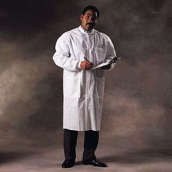 Picture of HALYARD BASIC LAB COAT Lab Coat, White, Medium, 25/Cs