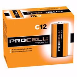 Picture of DURACELL® PROCELL® ALKALINE BATTERY Battery, Alkaline, Size C, 12/Pk (6/Cs, 279 Cs/Plt) (UPC# 11440)
