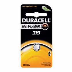 Picture of DURACELL® MEDICAL ELECTRONIC BATTERY Battery, Silver Oxide, Size 319, 1.5V, 6/Bx, 6 Bx/Cs (UPC# 66131)