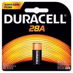 Picture of DURACELL® MEDICAL ELECTRONIC BATTERY Battery, Alkaline, Size 28A, 6V, 6/Bx (UPC# 66154)