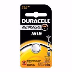 Picture of DURACELL® ELECTRONIC WATCH BATTERY Battery, Lithium, Size DL1616, 3V, 6/Bx, 6 Bx/Cs (UPC# 66169) (Item Is Considered HAZMAT And Cannot Ship Via Air Or To AK, GU, HI, PR, VI)