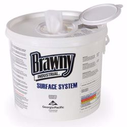 Picture of GEORGIA-PACIFIC BRAWNY INDUSTRIAL™ SURFACE SYSTEM WIPER Brawny Industrial Surface System Wiper, White, 12" X 12", 6/Cs