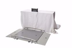 Picture of HEALTH O METER PROFESSIONAL DIGITAL WHEELCHAIR RAMP SCALES Digital Wheelchair Dual Ramp Scale With Folding Ramps, Capacity: 1000 Lbs/454 Kg, Resolution: 0.2 Lb/0.1Kg, Platform Dimension: 32¼"W X 36"D, Ramp Size: 32¼"W X 9 7/8"D, (4) Wheels, 120V Adapter (Included) Or (6) AA Batteries (Not Included), 180° Swivel Display Head (DROP SHIP ONLY)