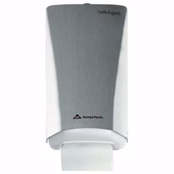 Picture of GEORGIA-PACIFIC SAFE-T-GARD™ DOOR TISSUE DISPENSER Dispenser, Brushed Stainless, 1/Cs (DROP SHIP ONLY)