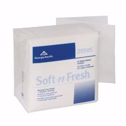 Picture of GEORGIA-PACIFIC SOFT-N-FRESH® PATIENT CARE WIPER Washcloth, Disposable, Medium Duty, 12½" X 13", 55/Pk, 18 Pk/Cs (32 Cs/Plt)