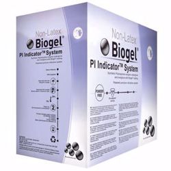 Picture of MOLNLYCKE BIOGEL® PI INDICATOR® GLOVES Surgical Glove, Size 8½, Sterile, Non-Latex, Powder Free (PF), 50/Bx, 4 Bx/Cs