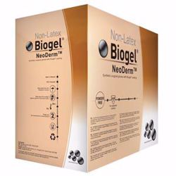 Picture of MOLNLYCKE BIOGEL® NEODERM® GLOVES Surgical Glove, Size 8, Sterile, Non-Latex, Powder Free (PF), 50/Bx, 4 Bx/Cs