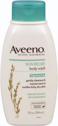 Picture of J&J AVEENO® BODY WASH Body Wash, Aveeno® Skin Relief, 12 Fl Oz, Fragrance Free, 12/Cs (To Be DISCONTINUED)