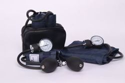 Picture of ADC GENERIC ANEROID SPHYGMOMANOMETER Aneroid Sphygmomanometer, Child, Navy, Latex Free (LF)