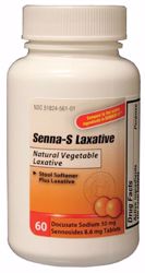 Picture of NEW WORLD IMPORTS CAREALL® LAXATIVES Senna Tablets, Laxative Plus Stool Softener, Compared To The Active Ingredient Of Senokot-S® Tablets, 60/Btl, 24 Btl/Cs (Not Available For Sale Into Canada) (Item Is On Manufacturer Backorder Until June 2019 – Inventory Available While Supplies Last)
