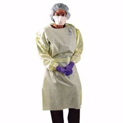 Picture of HALYARD KC200 ISOLATION GOWNS Gown, Isolation, Yellow, Universal, 100/Cs
