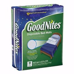 Picture of KIMBERLY-CLARK GOODNITES® BED MATS Bed Mats, 9/Pk, 4 Pk/Cs