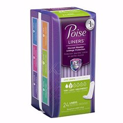 Picture of KIMBERLY-CLARK POISE® LINERS Liners, Very Light, Long, 24/Pk, 8 Pk/Cs