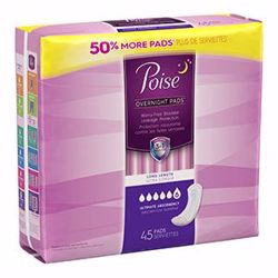 Picture of KIMBERLY-CLARK POISE® PADS Poise Ultimate Pads, Long, 45/Pk, 2 Pk/Cs