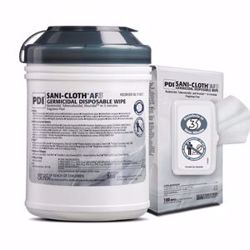 Picture of PDI SANI-CLOTH® AF3 GERMICIDAL DISPOSABLE WIPE AF3 Germicidal Disposable Wipe, X-Large, 7½" X 15", 65/Canister, 6 Can/Cs (40 Cs/Plt) (091238) (US Only)