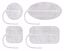Picture of AXELGAARD VALUTRODE® CLOTH ELECTRODES Valutrode Cloth Electrode, White Fabric Top, 1½" X 3½" Rectangle, 4/Pk, 10 Pk/Bg, 1 Bg/Cs (090155)