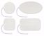Picture of AXELGAARD VALUTRODE® FOAM ELECTRODES Valutrode Foam Electrode, White Foam Top, 2" X 4" Oval, 4/Pk, 10 Pk/Bg, 1 Bg/Cs (090168)