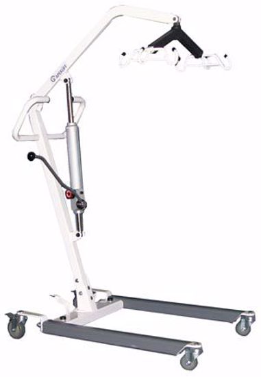 Picture of LIFTRAN MOBILITY/APEXLIFT PATIENT LIFTS Genesis Hydraulic Patient Lift Convertible, White, 400 Lb Safe Working Load (DROP SHIP ONLY) (051056)