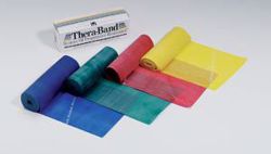 Picture of HYGENIC/THERA-BAND PROFESSIONAL RESISTANCE BANDS Resistance Band, Yellow/ Thin, 6 Yd Dispenser Box, 24 Ea/Cs (020012) (US Only)