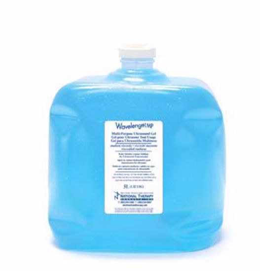 Picture of DUKAL WAVELENGTH® ULTRASOUND GEL Ultrasound Gel, Blue, 5L. (With 4 Empty Dispenser Bottles), Cube, 4/Cs