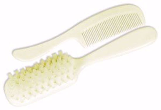 Picture of DUKAL DAWNMIST COMB & BRUSH Baby Comb & Brush Set, Ivory, 1/Bg, 24 Bg/Bx, 12 Bx/Cs